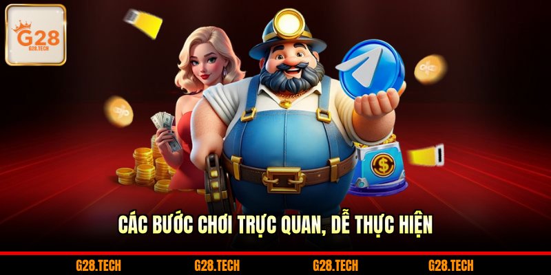 Các bước chơi trực quan, dễ thực hiện
