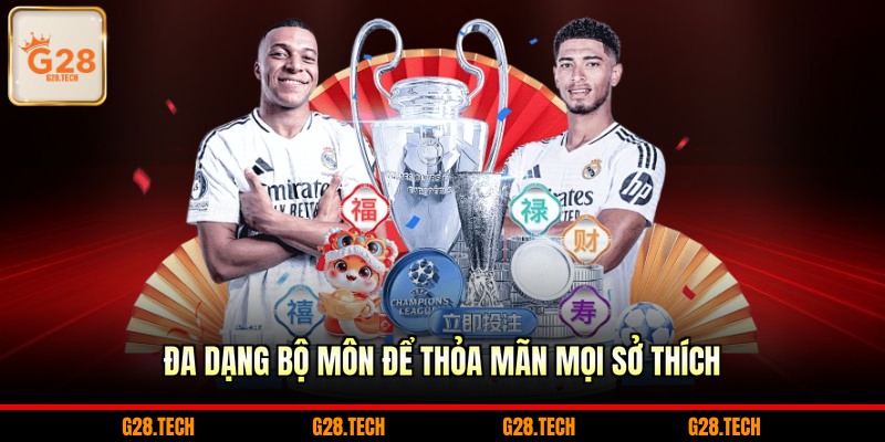 Đa dạng bộ môn để thỏa mãn mọi sở thích