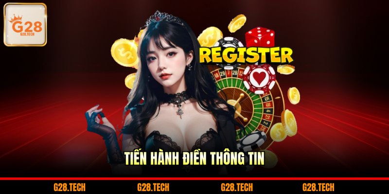 Tiến hành điền thông tin